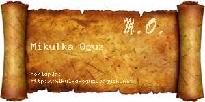 Mikulka Oguz névjegykártya